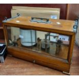 Late 19th century mahogany cased Barograph, by H. Hughes & Son Ltd. 59 Fenchurch Street, London.