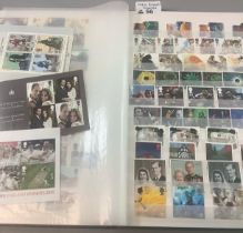 Great Britain collection of U/M mint stamp sets in green Royal Mail stockbook, 1971 - 2000 and a few