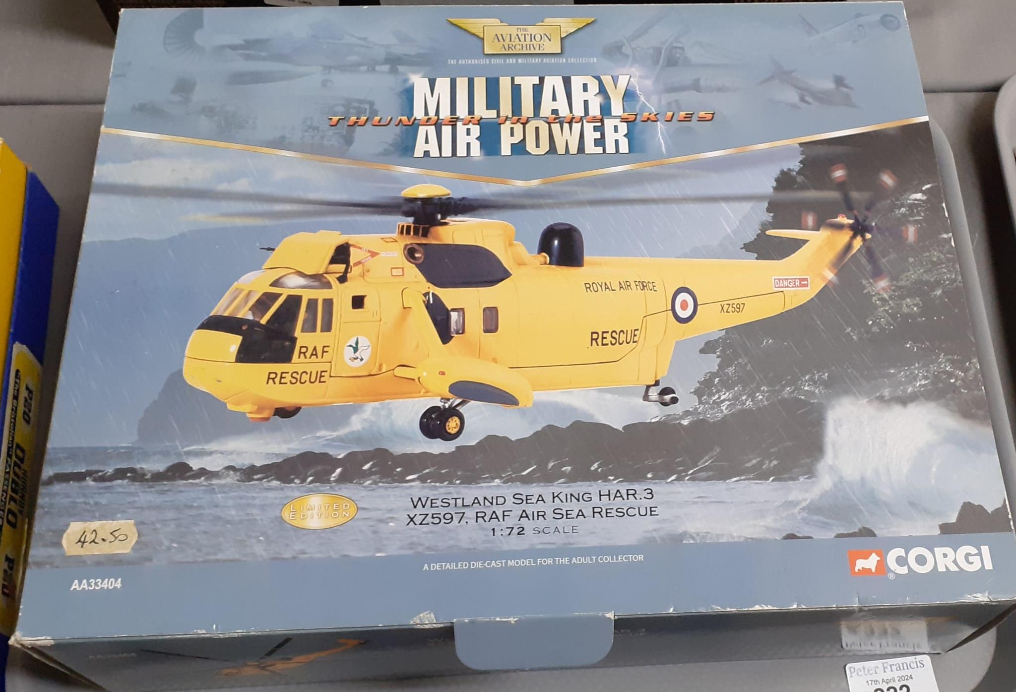 Corgi the Aviation Archive 1:72 scale Military Airpower thunder in the Skies Westland Sea King RAF