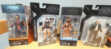 Collection of Star Wars figures, all in original packaging to include: Princess Leia Organa, Hans