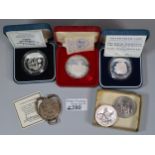 Collection of coins to include: The first distribution in Wales of The Royal Maundy St David's