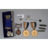 Collection of Birmingham Safety First silver and other medals with bars for various years together