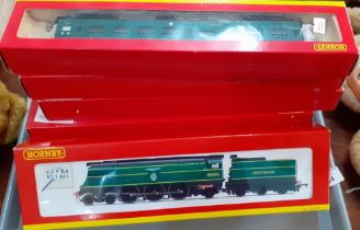 Hornby OO gauge R2283 Fighter Pilot locomotive in original box together with five boxed Hornby OO