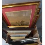 Box of assorted furnishing prints and other pictures, various. (B.P. 21% + VAT)