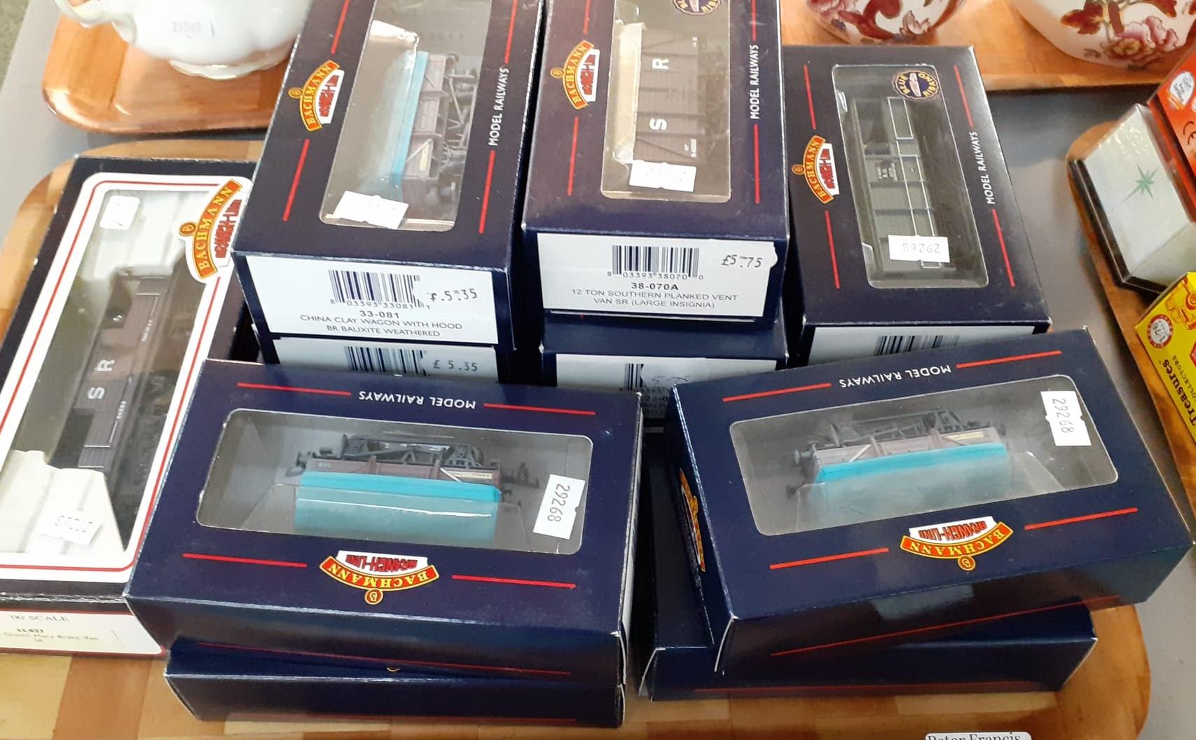 Collection of OO gauge Bachmann Branch-line wagons in original boxes together with another