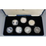 The Royal Mint silver Her Majesty Queen Elizabeth The Queen Mother 1988 coin collection, in original