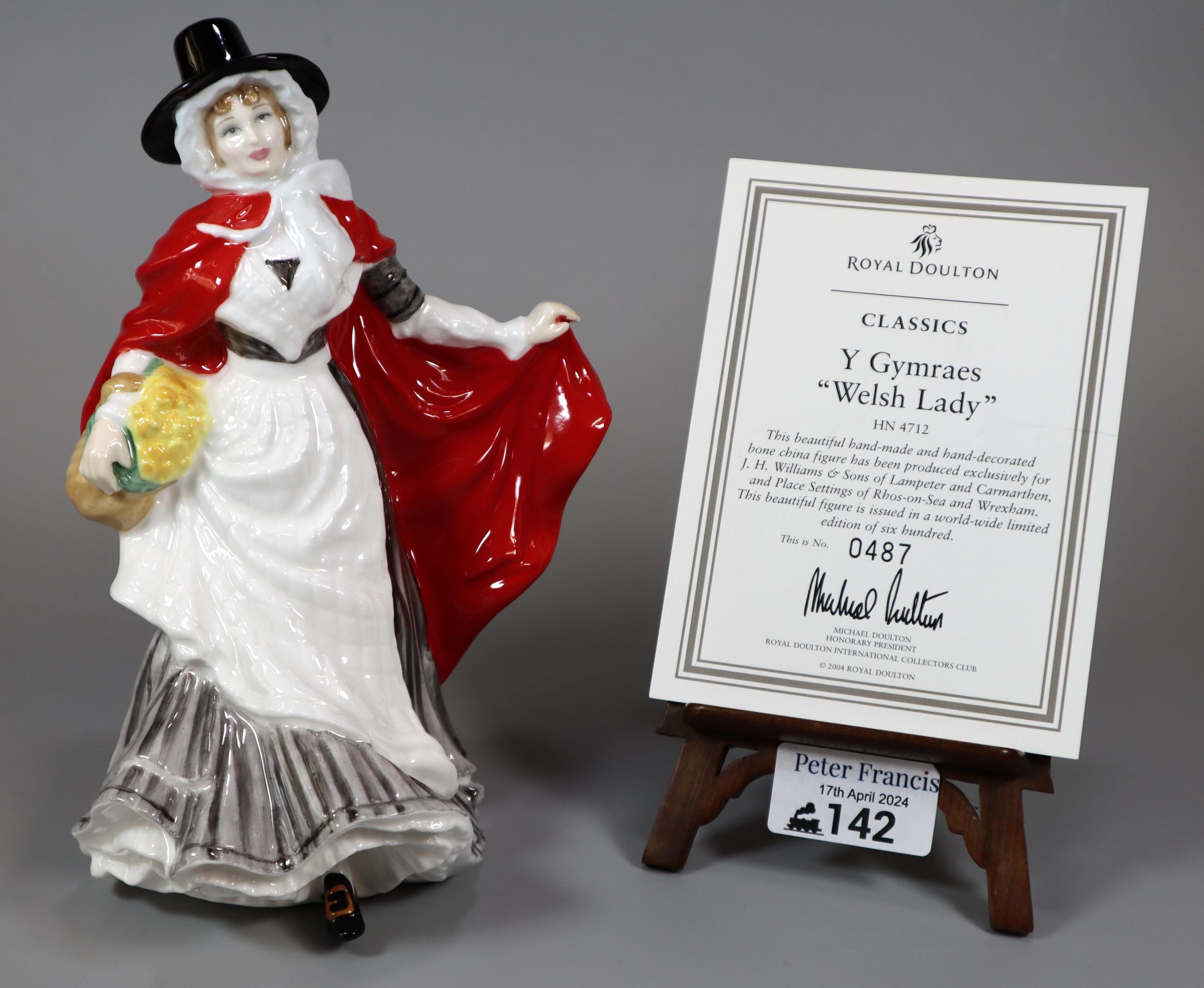 Royal Doulton Classics bone china figurine Y Gymraes 'Welsh Lady' HN4712. In original box and