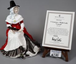 Royal Doulton bone china figurine Y Gymraes - Welsh Lady 'Cariad' HN4816. Original box and COA. (B.