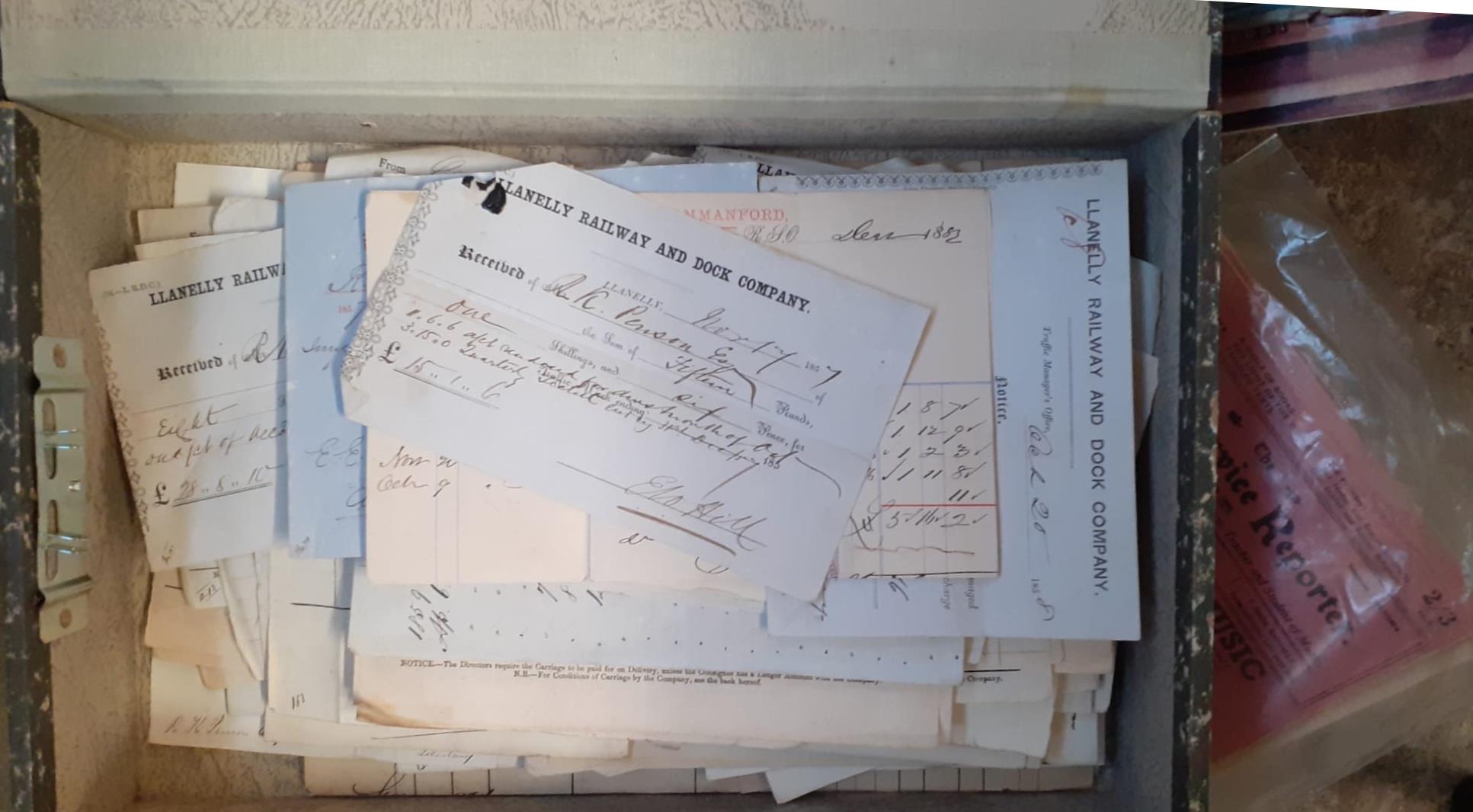 Box of maps and ephemera to include: Michelin maps of France, Ordnance Survey maps of Wales and - Image 3 of 3