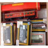 Five boxes of assorted trains and rolling stock, various by Hornby Dublo, Dapol Hornby, Lima,