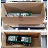 Joeuf OO gauge Eurostar Locomotive and carriages in part box together with Thomas Kinkade's