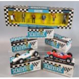 Collection of Scalextric Tri-ang product Formula 1 racing cars in original boxes to include: C-82