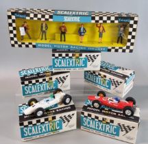 Collection of Scalextric Tri-ang product Formula 1 racing cars in original boxes to include: C-82