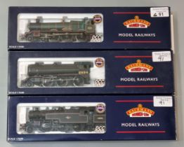 Three Bachman Branch-Line 1:76 scale model locomotives in original boxes to include: 32-877 Fairburn