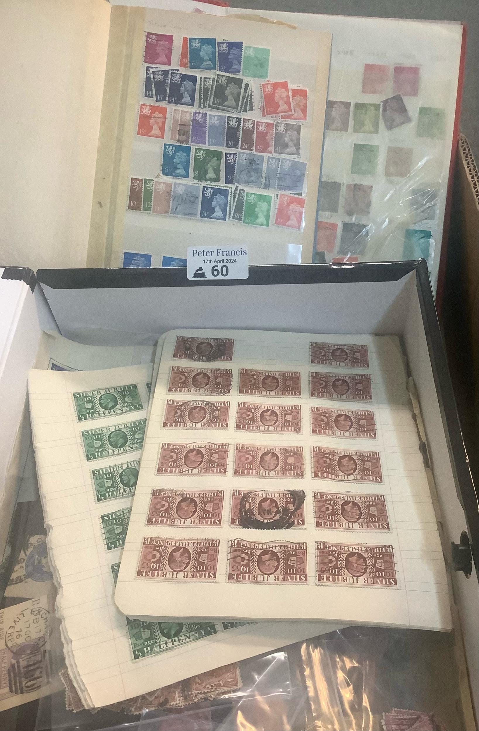 Box with mostly Great Britain stamps in various albums, stockbooks and box file. (B.P. 21% + VAT)