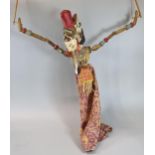 Vintage Asian marionette stick puppet with painted wooden head. (B.P. 21% + VAT)