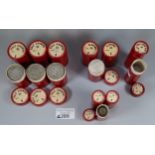 Collection of mainly silver coins in original card tubes to include: sixpence, Florins, Half