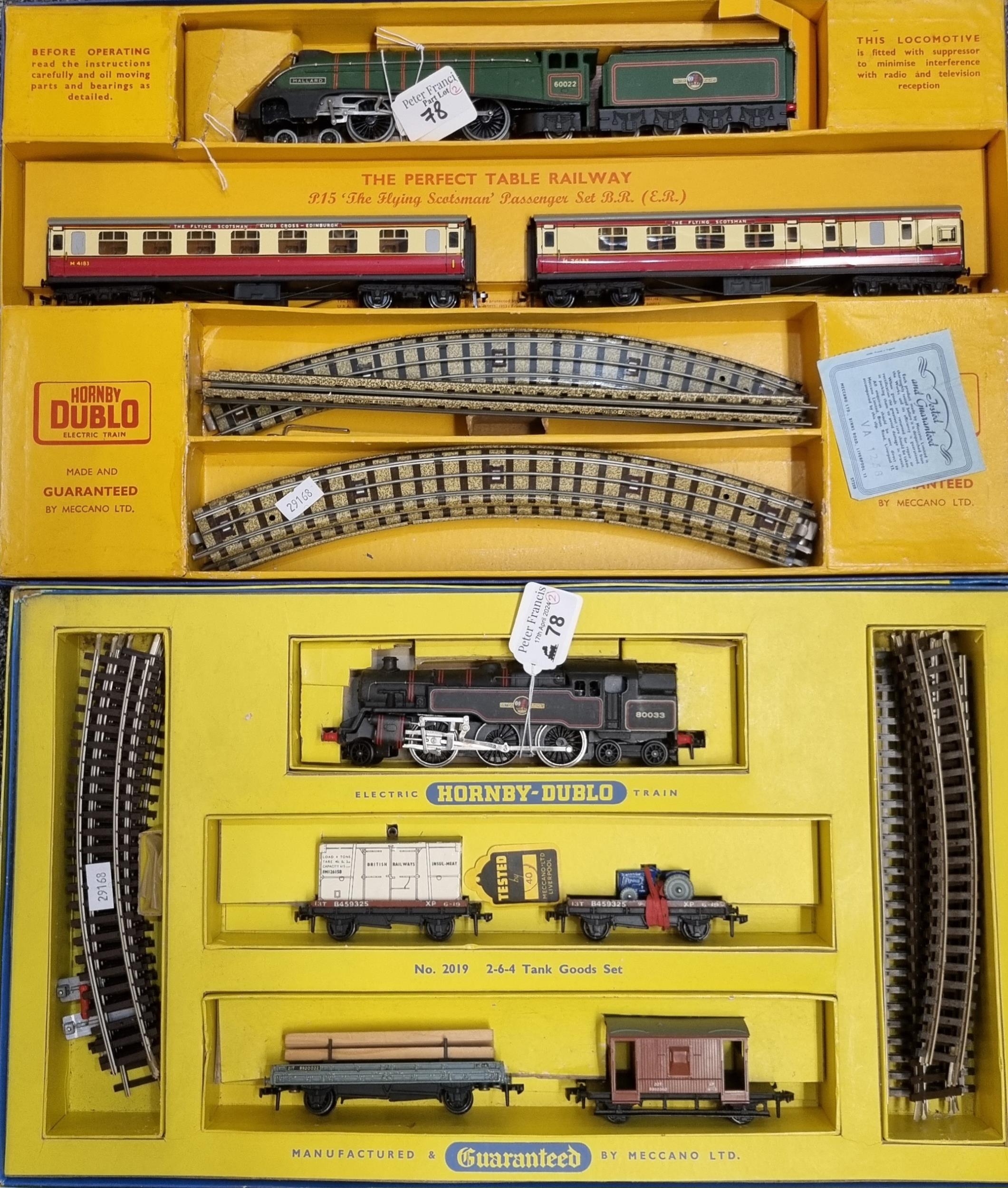 Hornby Dublo OO gauge electric train set N0. 2019 2-6-4 Tank Goods Set, in original box. (B.P. 21% +