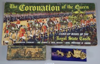 1953 stand up model of the Royal State Coach for the Coronation of The Queen (Elizabeth II) together