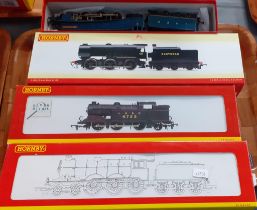 Three Hornby OO gauge locomotives to include: R2320, R2269 and R2343 together with Sir Nigel Gresley