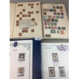 All World Collection of stamps in album and two exercise books and four albums with various mint