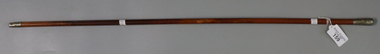 Royal Marine military swagger stick with white metal terminal. (B.P. 21% + VAT)