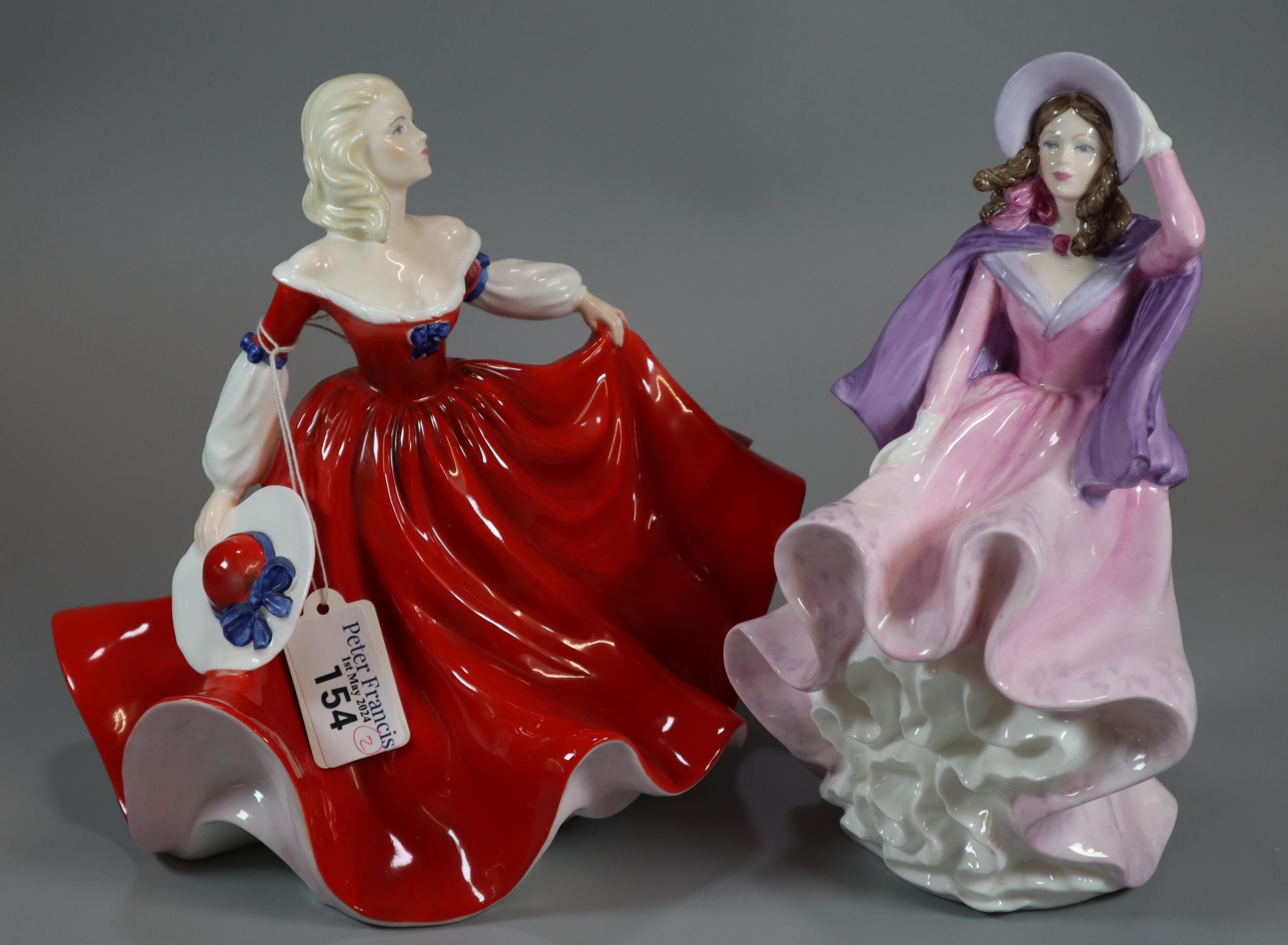 Two Coalport Ladies of Fashion figurines; 'Colleen' and 'Marlene'. (2) (B.P. 21% + VAT)