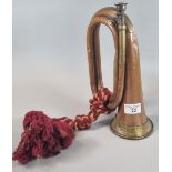 Vintage copper and brass bugle. (B.P. 21% + VAT)