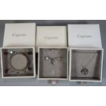 Collection of Clogau silver jewellery, all in original boxes to include: heart shaped pendant and