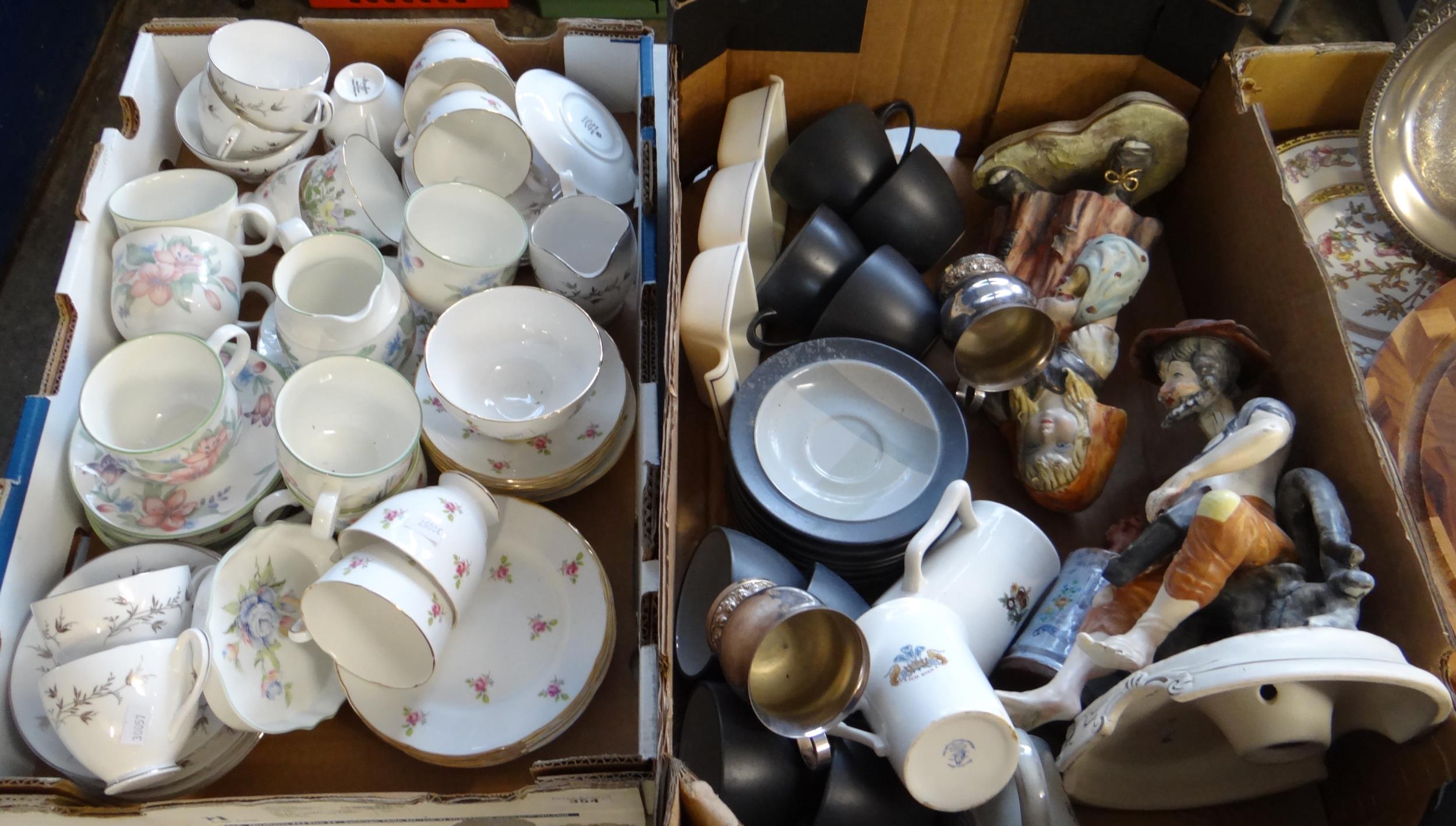 Five crates of assorted items, mostly china to include: various teaware; Royal Stafford, Royal - Image 2 of 3