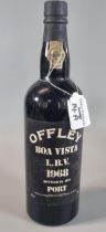 Bottle of Offley Boa Vista L.B.V. 1968, bottled in 1973 Port. 75cl. 20% vol. (B.P. 21% + VAT)