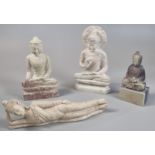 Collection of carved Buddha figurines. (4) (B.P. 21% + VAT)