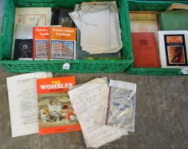 Collection of ephemera and books to include: Williams, Archibald; 'How It Is Made', various watch