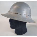 1941 civilian pattern British metal helmet with lining webbing. (B.P. 21% + VAT)