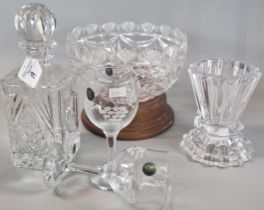 Collection of glassware to include: pair of Waterford Penrose Crystal wine glasses in original box