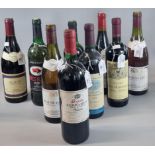 Collection of wine to include: Hungarian Bull's Blood, San Martino 1998, Marquise, Beaune Ler Cru