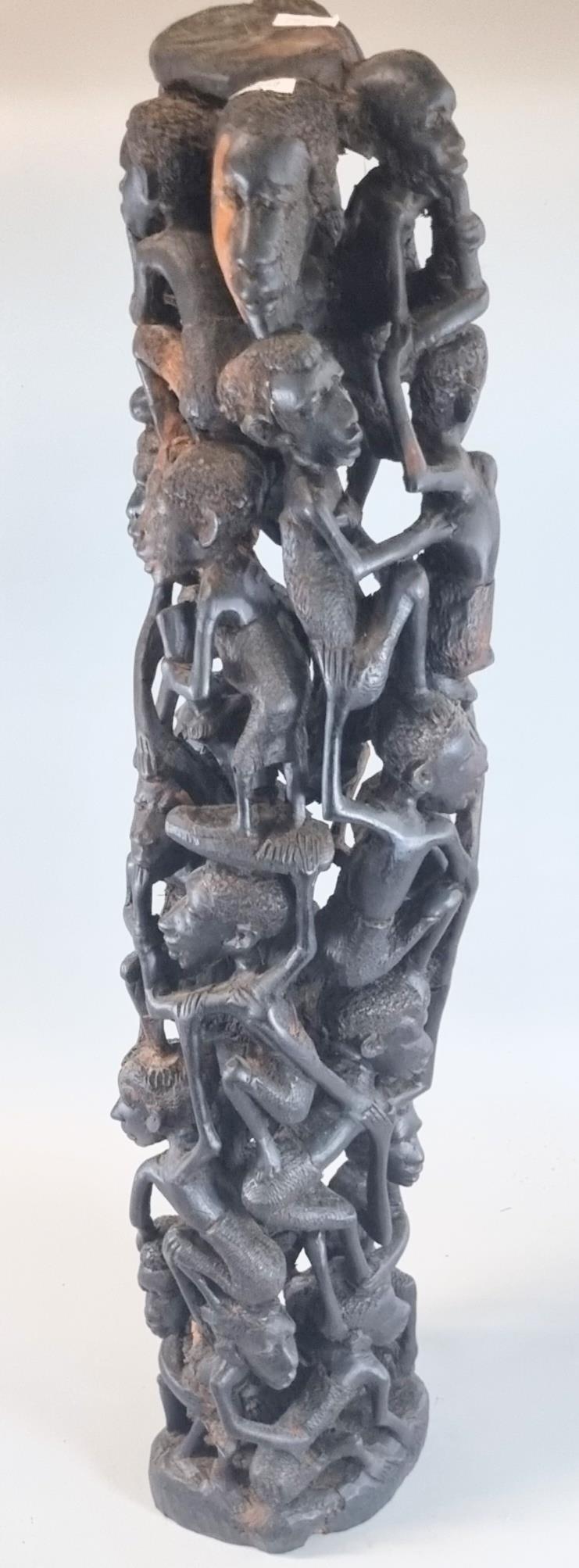 African tribal hardwood fertility sculpture. 67cm high approx. (B.P. 21% + VAT)