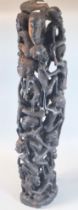 African tribal hardwood fertility sculpture. 67cm high approx. (B.P. 21% + VAT)