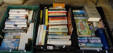 Three crates of books to include: Tolkien, J.R.R; 'The Lord of the Rings' book club associates