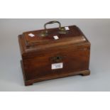 George III design mahogany tea caddy. (B.P. 21% + VAT)