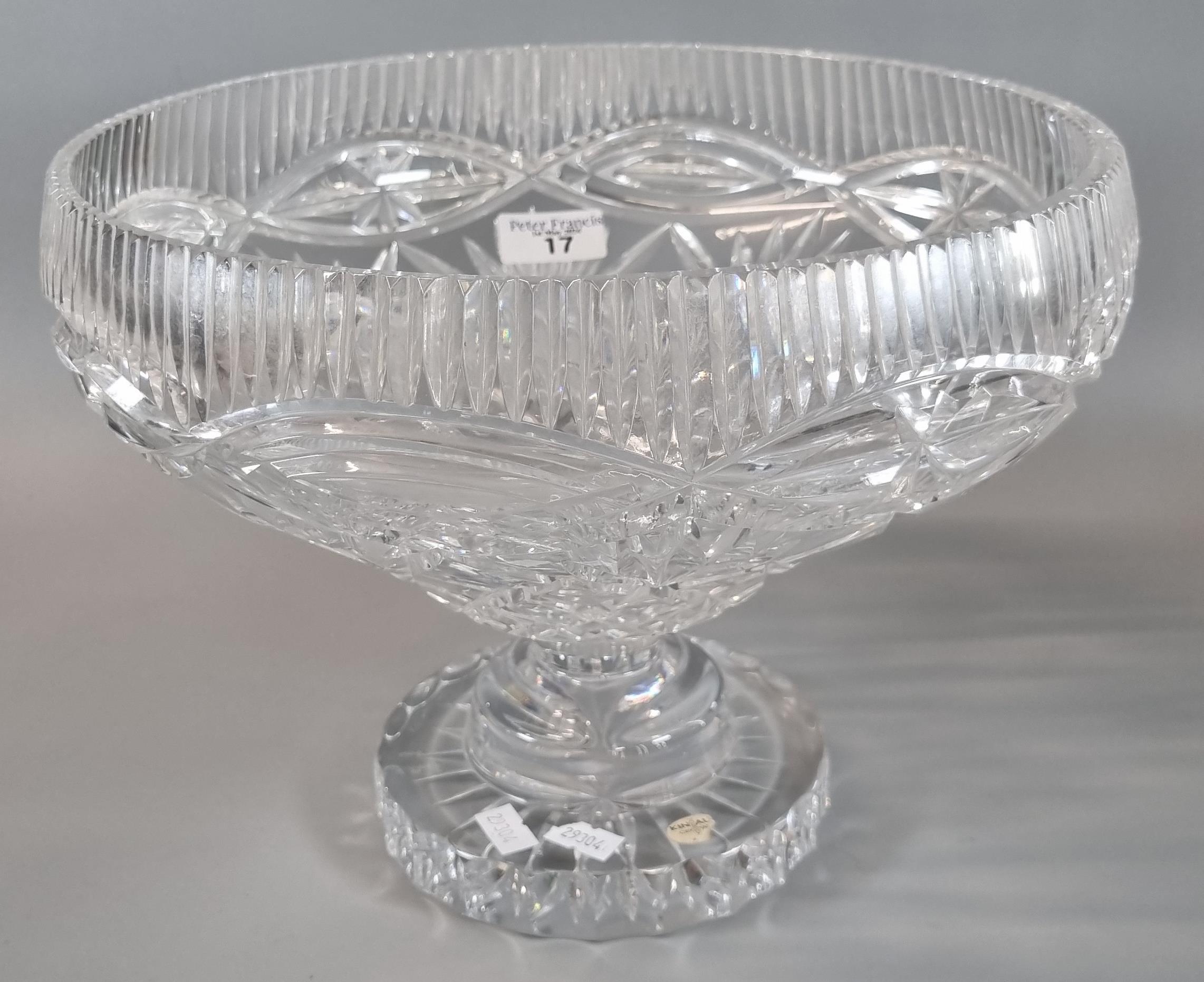 Kinsale crystal centre/punch bowl. 28cm diameter approx. (B.P. 21% + VAT)