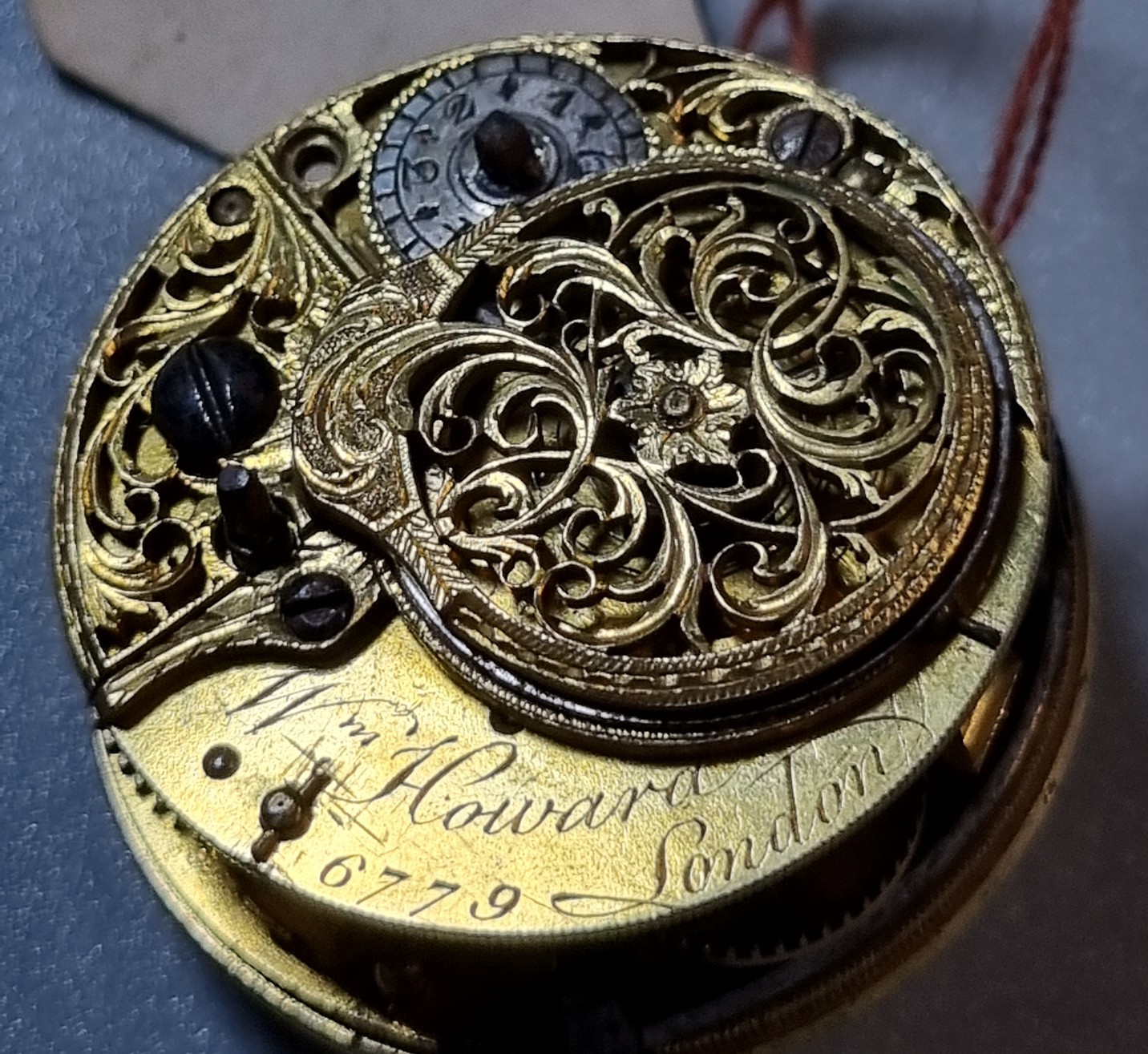 Group of three 18th/19th century Fusee pocket watch movements only, to include: one marked William - Image 5 of 10