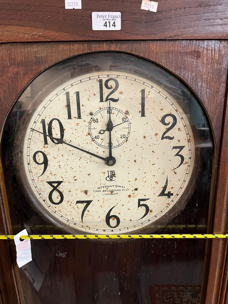 Large international Time Recording Co. Ltd. industrial clock, distressed condition. (B.P. 21% + VAT) - Image 5 of 5