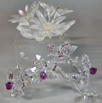 Swarovski Crystal 'Flower Arrangement Maxi-Yellow' in original box, together with Swarovski