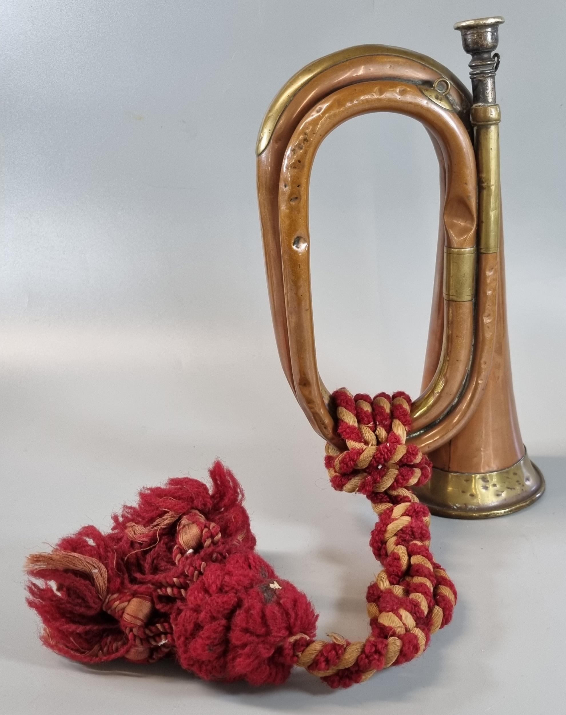 Vintage copper and brass bugle. (B.P. 21% + VAT)