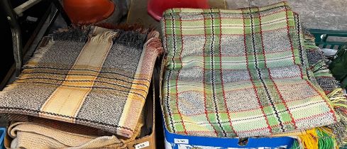 Two boxes of Welsh and other blankets, various. (B.P. 21% + VAT)
