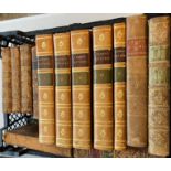 Collection of antiquarian books including: 'Adams's Lectures' in full calf, with the bookplate of