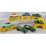 Collection of five boxed vintage Dinky Toys to include: 132 Packard Convertible, 157 Jaguar XK 120