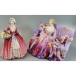 Royal Doulton bone china figurine 'Janet' HN1597 together with another Royal Doulton figurine 'Sweet