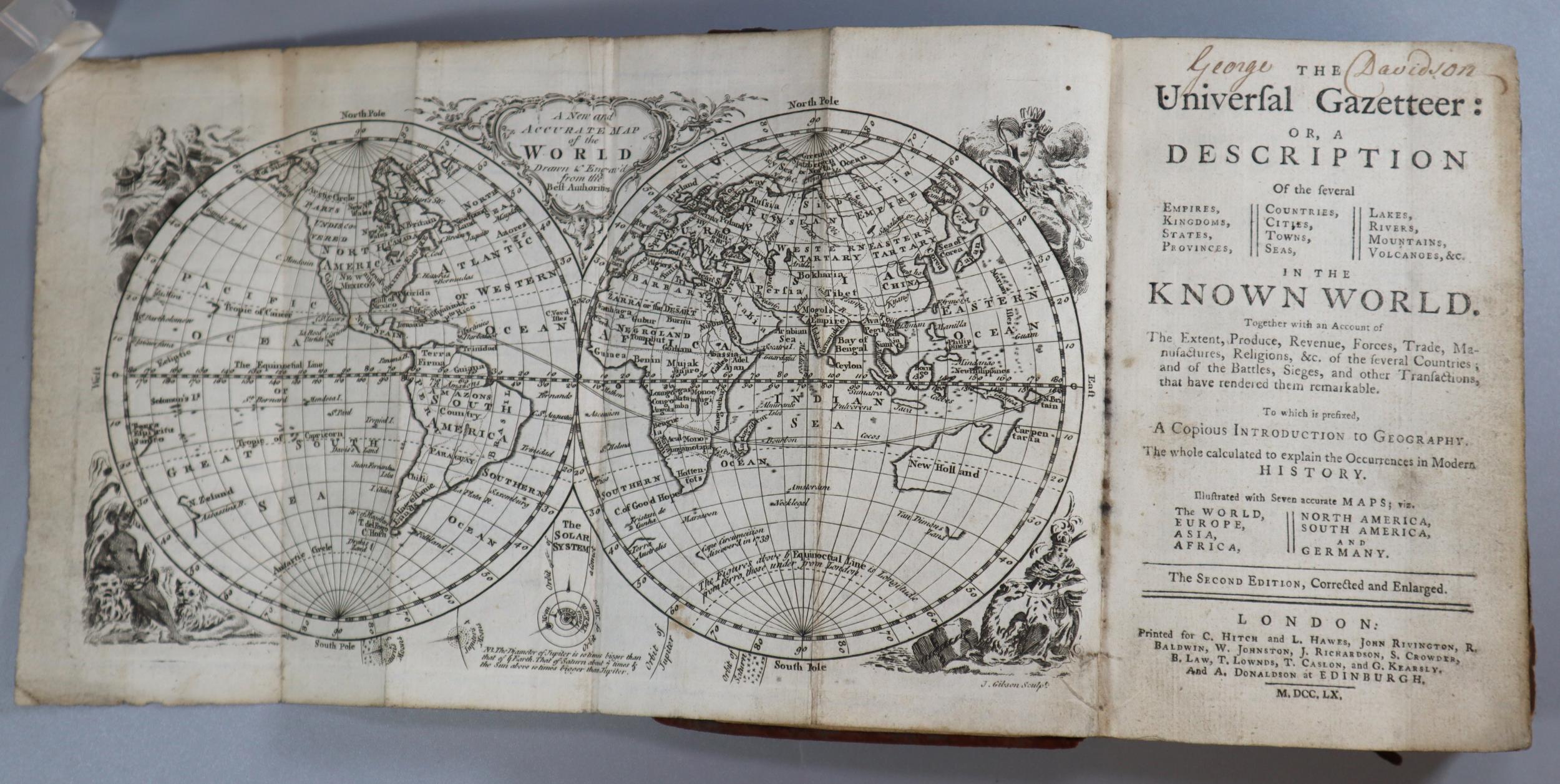 'The Universal Gazetteer, or A Description of the Several Empires etc. in the Known World', Second